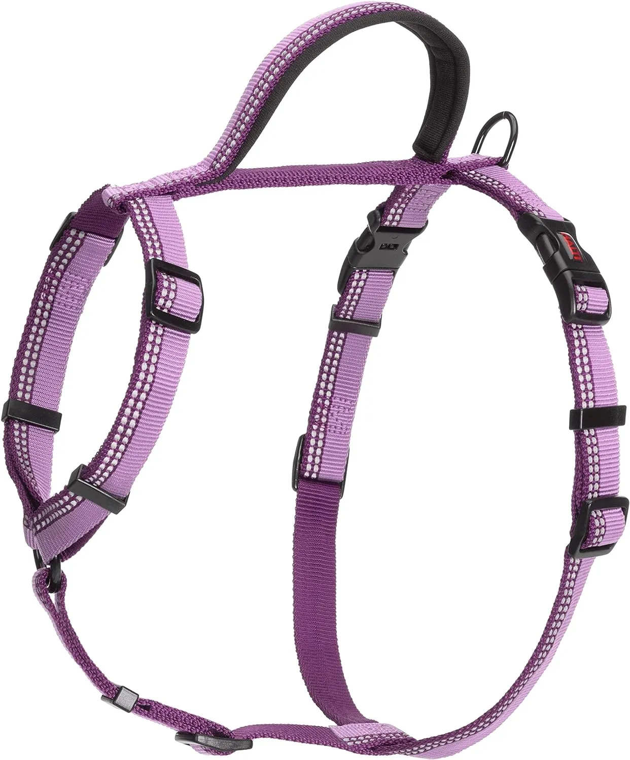 HALTI Walking Harness - Lightweight Dog Harness with Handle, Reflective & Adjustable, Ideal for Puppy Walks, Suitable for Large Dogs and Puppies (Size L, Purple)