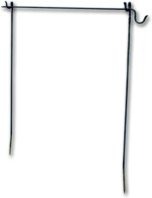 Hanged Forged Ironware Crossbar Fire Set