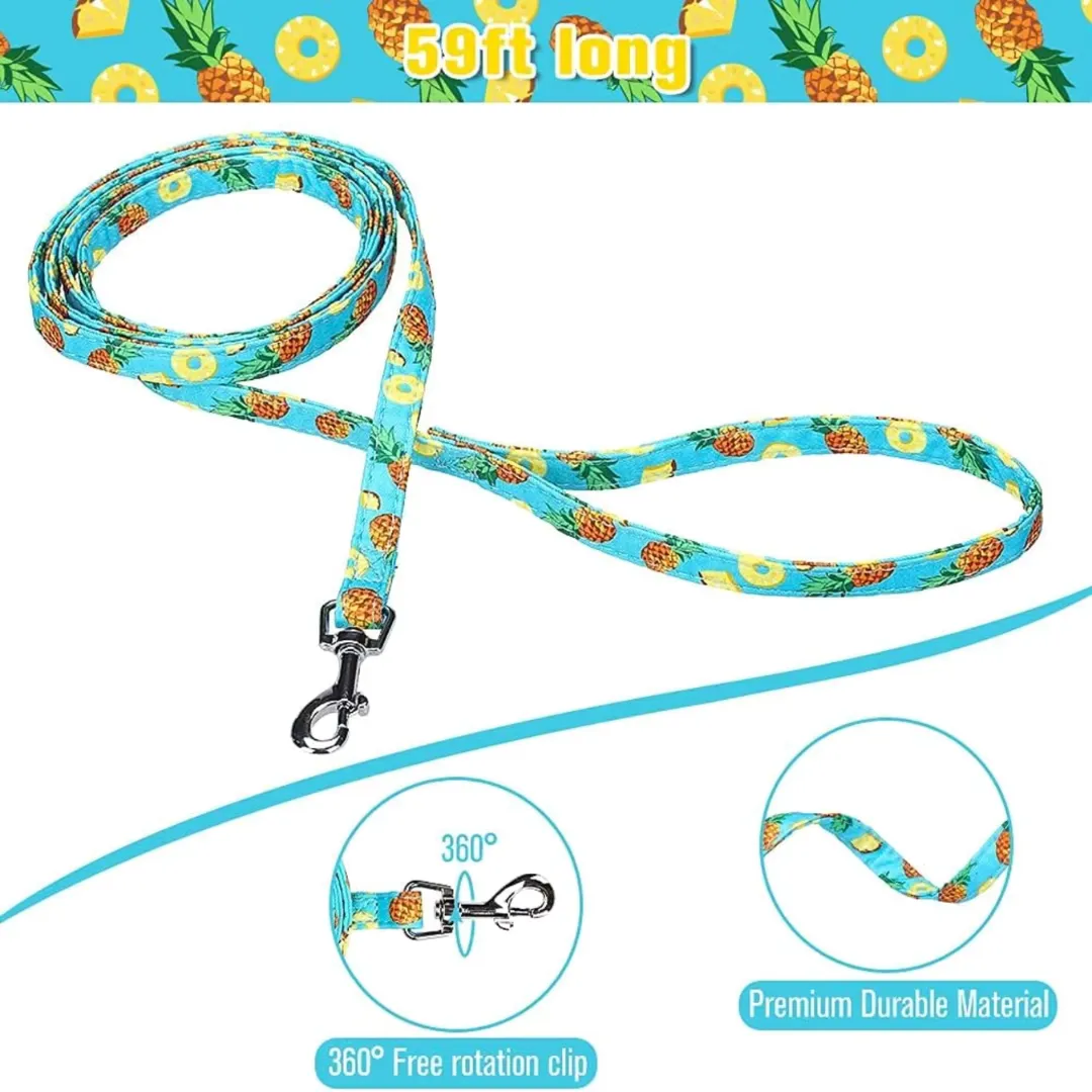 Harness and adjustable leash set for dogs