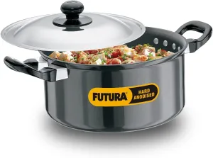 Hawkins/Futura Hard Anodised Cook and Serve Stewpot, 2.25-Liter