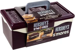 Hershey's S'mores Caddy Tray Organizer, FOOD ITEMS NOT INCLUDED, Store All Essentials for Making S'mores On The Go for Picnics, Tailgating with Removable Tray & Carrying Handle by Mr. Bar-B-Q 00262HSY