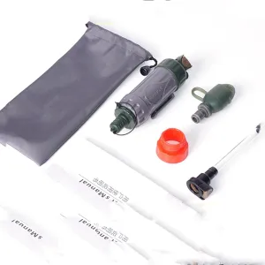 HEXEH Outdoor Multifunctional Water Purifier Single Soldier Earthquake Emergency Equipment Portable Multifunctional Direct Consumption Water Purifier