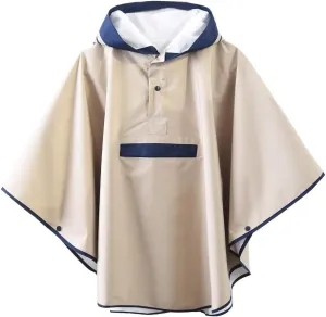 Hiheart Girls Waterproof Rain Poncho Hooded Packable Raincoat
