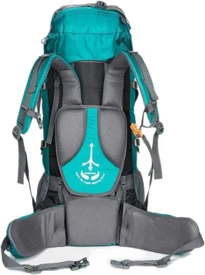 Hiking Backpack 80L Mountaineering Backpack Rucksacks for Men Women,Tear and Water-Resistant Ideal for Camping Climbing Biking Trekking Travel Outdoor(Gray) High Capacity (Color : Blue)
