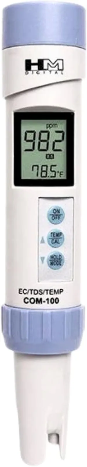HM Digital HMDCOM100 Waterproof EC/TDS And Amp Temperature Combo Meter