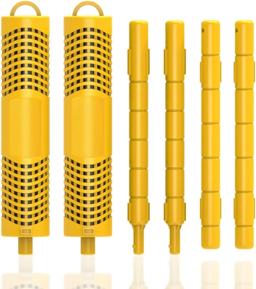 Hot Tub Stick,Spa Mineral Stick in-Filter Cartridge,Hot Tub Mineral Stick with 4 Months Lifetime Universal for Pool&Hot Tub to Keep Water Clear(Yellow,2PCS)