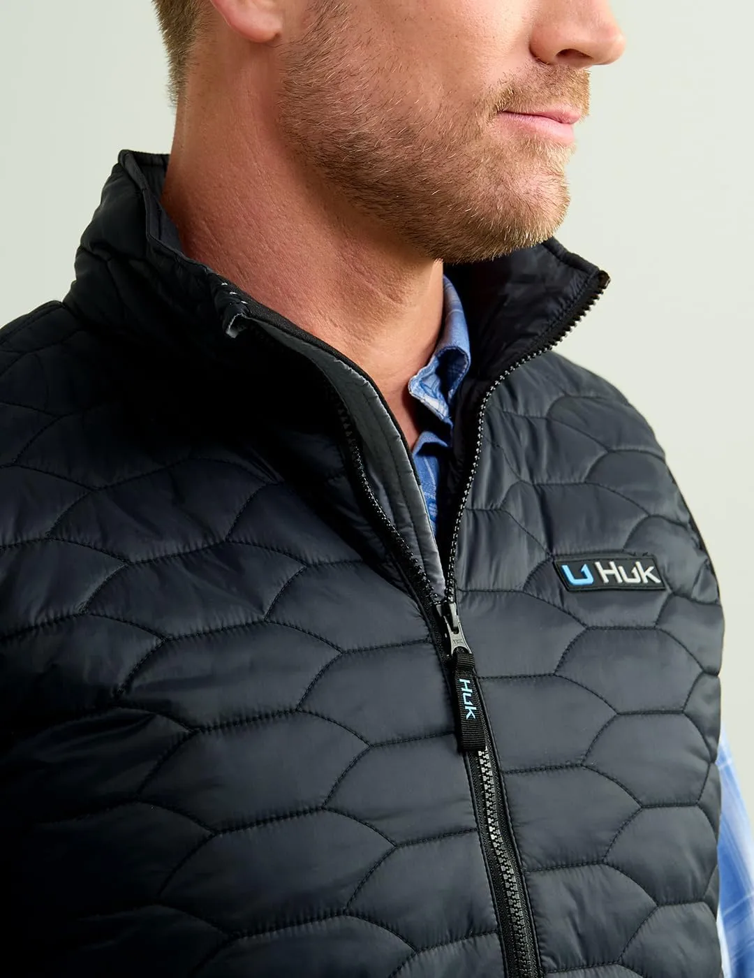 HUK Men's Scale, DWR Insulated Performance Fishing Vest
