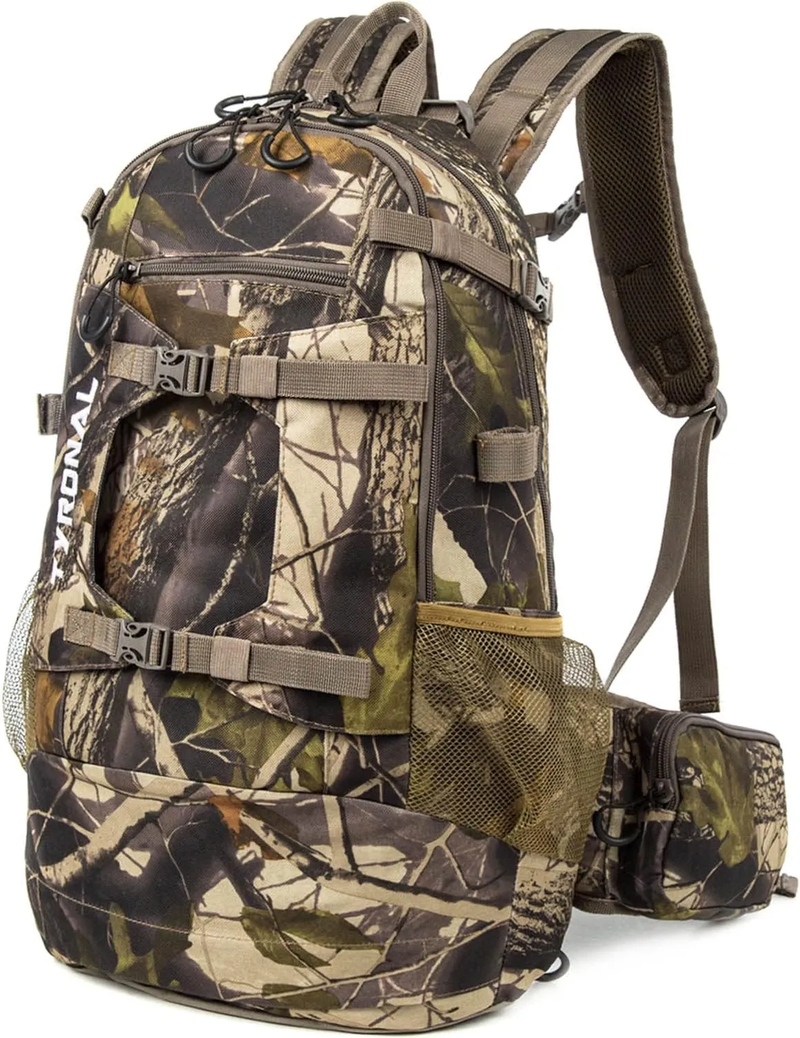 Hunting Backpack Outdoor Gear Hunting Pack with Bow and Rifle Carry System for Hunting. (Camo-Green)