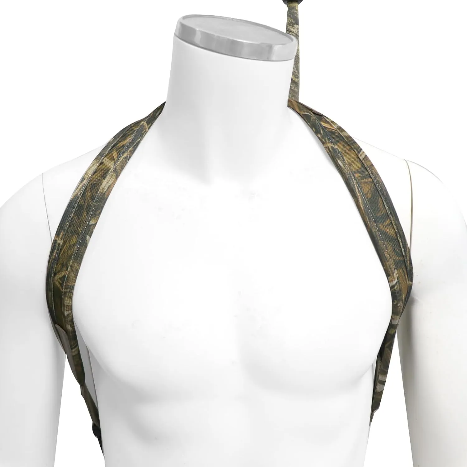 HUNTPAL Backpack Style Hands-Free Gun Sling for Rifle Shotgun Crossbow, Neoprene Padded Hunting Sling Double Shoulder Strap with Swivels, Universal Backpack Strap for Outdoors