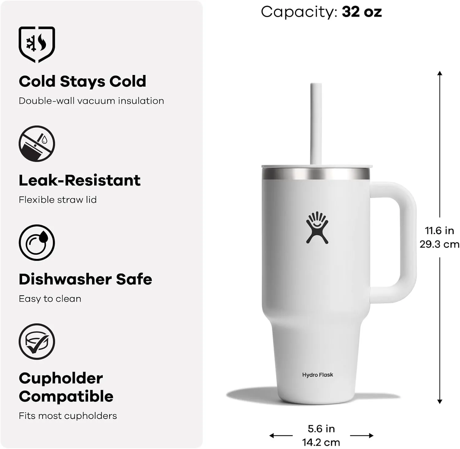 Hydro Flask 32 Oz All Around Travel Tumbler Camellia