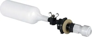 Hydro-Logic Purification Systems Hydrologic Float Valve - 1/4" QC - Adjustable Water Level 27015 Hydroponic Water Filtration for Gardening