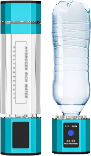 Hydrogen Water Bottle, 4000-5000ppb Pure Hydrogen Rich Concentration, with SPE PEM Technology Water Ionizer, Purification Vent, OLED Display, Adjustable Language