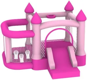 Inflatable Bounce House,Indoor Bounce House with Ball Pit,Blow Up Jumping Bouncy House with Slide,Basketball Hoop, Storage Bag,Indoor Outdoor Backyard Party