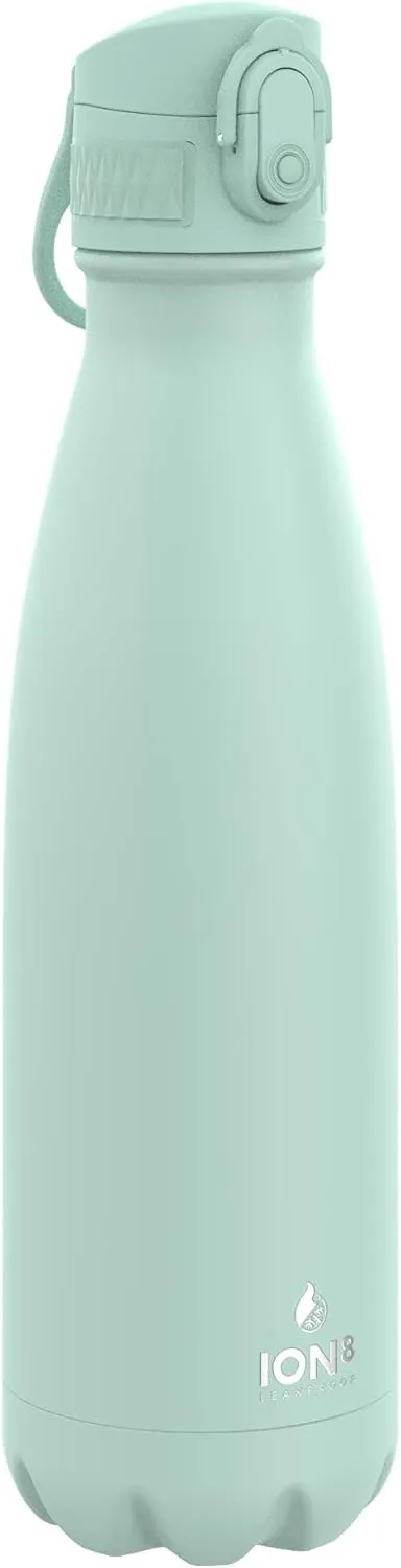 Ion8 Leak Proof Vacuum Insulated Stainless Steel Water Bottle, 500ml