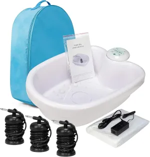 Ionic Foot Bath Detox Machine, Ion Foot Detox Spa for Home Use Beauty Salon Beauty SPA Club with 100 Liners, Zipper Carrying Bag | Detoxifying & Convenient
