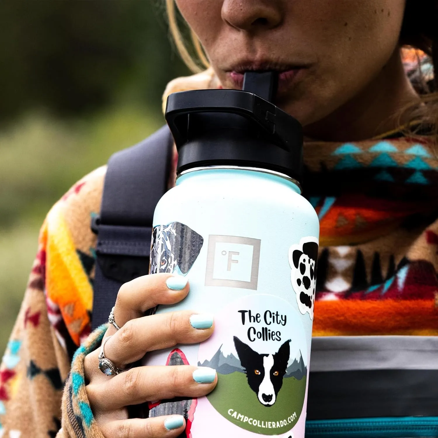 IRON °FLASK Camping & Hiking Hydration Flask with 3 Lids - Stainless Steel, Double Walled & Vacuum Insulated Water Bottle - Leak Proof & BPA Free (Kiwi Green, Straw - 40 oz)