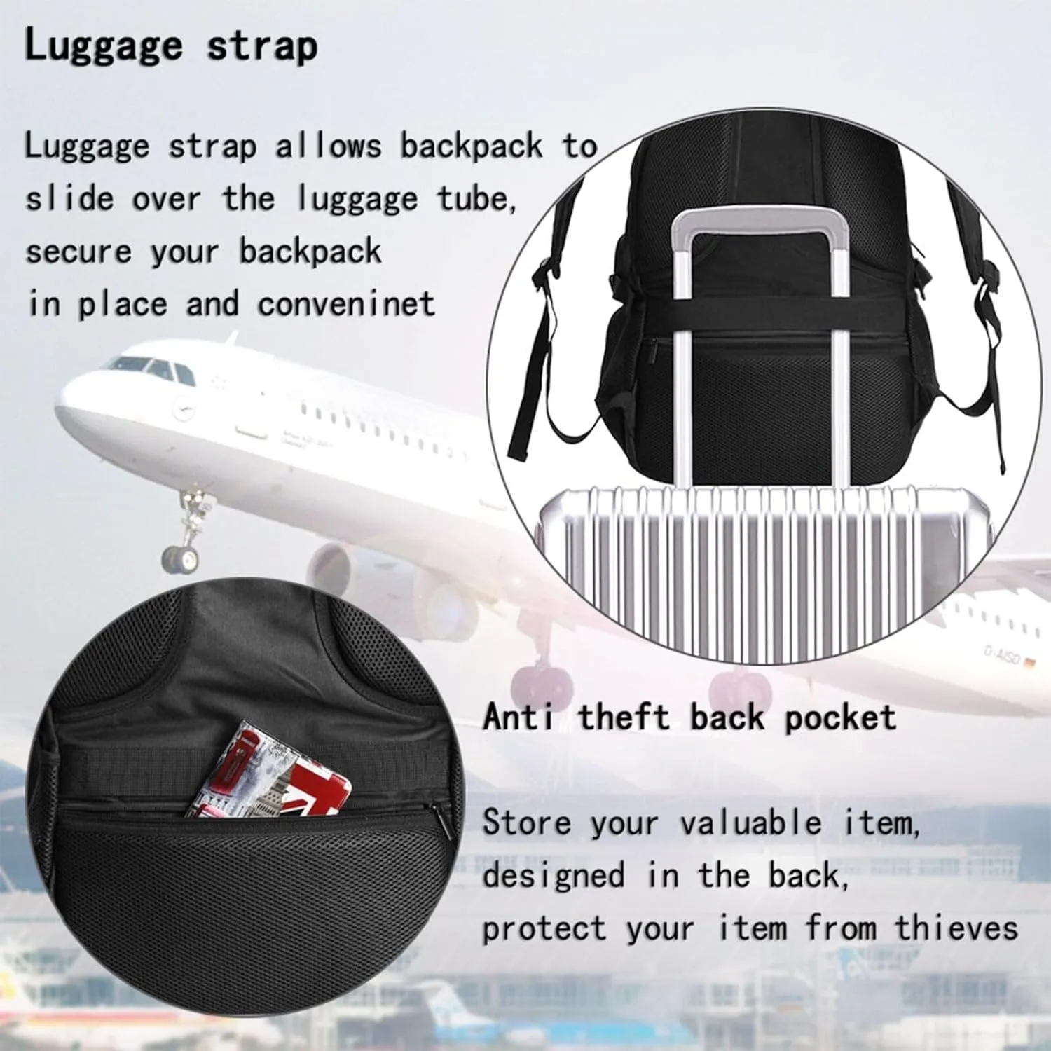 Jamaican Flag Casual Travel Backpacks Hiking Camping Backpack Large Outdoor Sport Daypack Laptop Rucksack Climbing Working Bags with USB Port