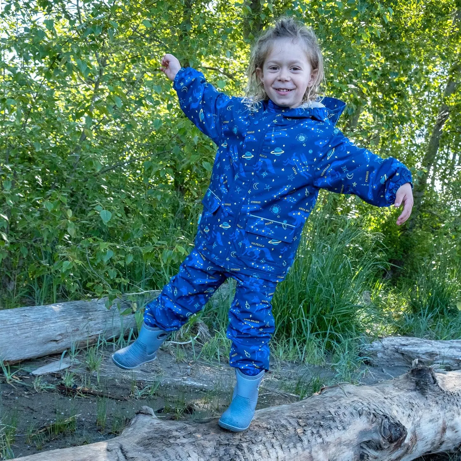 JAN & JUL Kids Toddlers Boys Girls Cozy Dry Water-Proof Rain Snow Pants