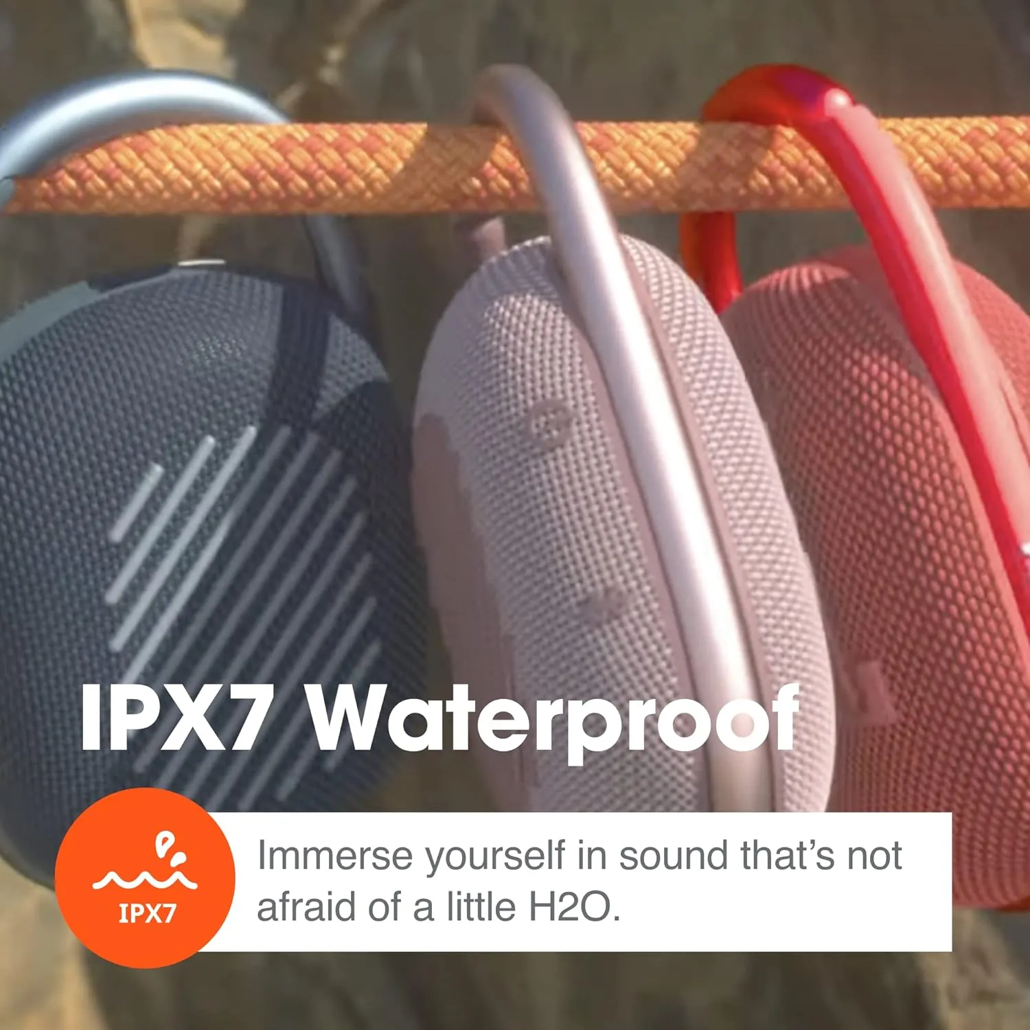 JBL Clip 4, Teal - Portable Bluetooth 5.1 Speaker - Up to 10 Hours of Play - Waterproof & Dust Resistant - Includes Noise & Echo-Canceling Speakerphone
