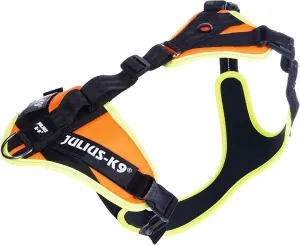 JK9 Mantrailing Harness, Size: M, UV Orange with neon Edge