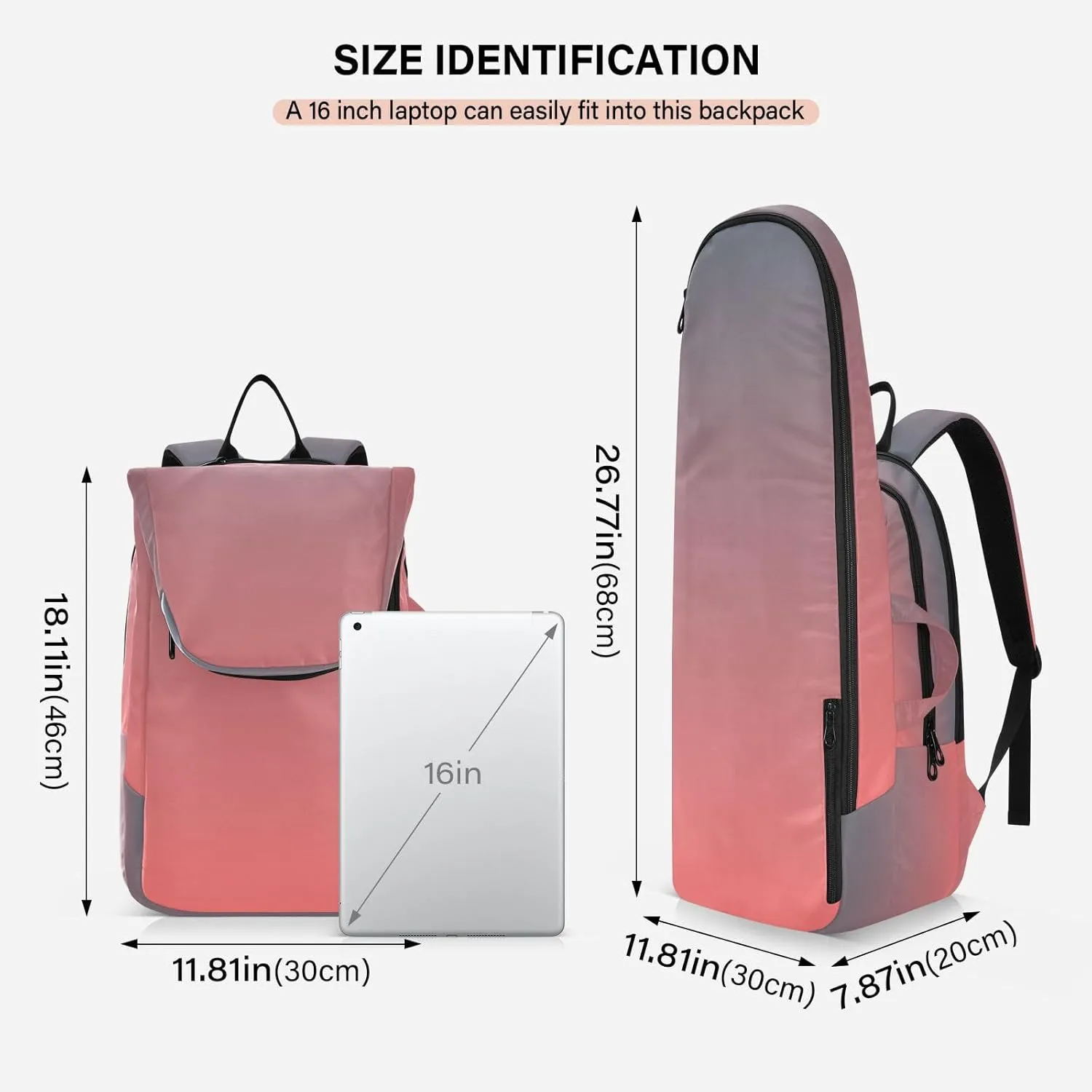 Joko Ivery Gradient Tennis Bag Backpack Tennis Bags Pickleball Bag Fits Badminton Paddles Backpack Tennis Racket Bag