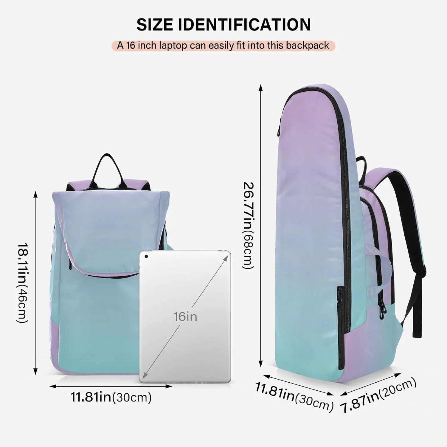 Joko Ivery Gradient Tennis Bag Backpack Tennis Bags Pickleball Bag Fits Badminton Paddles Backpack Tennis Racket Bag