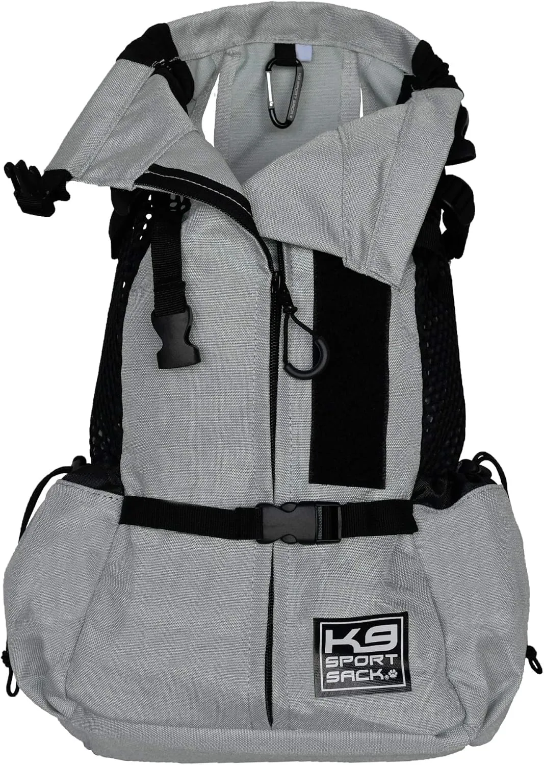 K9 Sport Sack Air 2 - X-Small, Light Grey - Ideal for Dogs with 9-12” Back Length - Durable, Breathable Backpack-Style Carrier - Perfect for Walks, Short Hikes & Public Transportation
