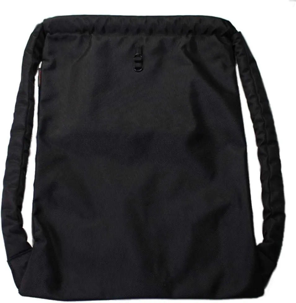 Karry3.0 Minimal Nylon Drawstring Backpack/Bag Incredibly Thick and Comfortable Shoulder Ropes with minimal design and tough material for Men and Women (Black-KARRY3.0)