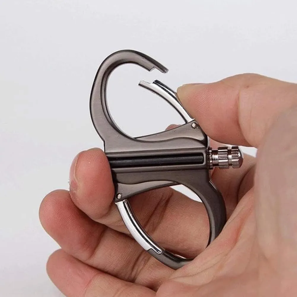 Keychain Lighter, Outdoor Portable Metal Keychain Lighter, Novelty Mini Lighters Key Chain for Outdoor Car and Home Emergency Life Saving Equipment(3pcs Black)