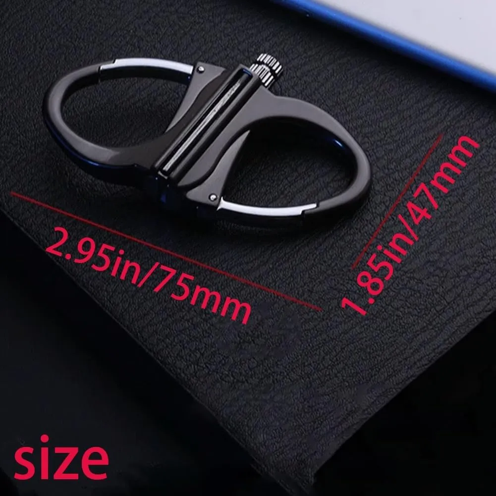 Keychain Lighter, Outdoor Portable Metal Keychain Lighter, Novelty Mini Lighters Key Chain for Outdoor Car and Home Emergency Life Saving Equipment(3pcs Black)