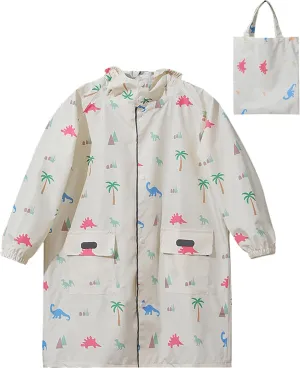 Kids Raincoat Girls Boys Rain Jacket Hooded Rain Poncho Rainproof Cape Rainwear Reusable Outwear