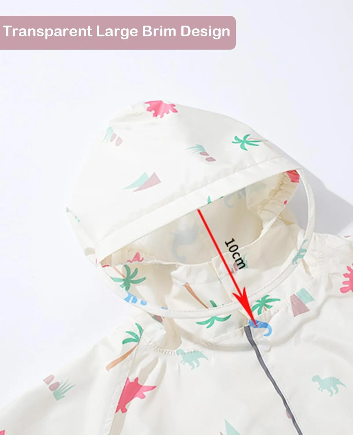 Kids Raincoat Girls Boys Rain Jacket Hooded Rain Poncho Rainproof Cape Rainwear Reusable Outwear