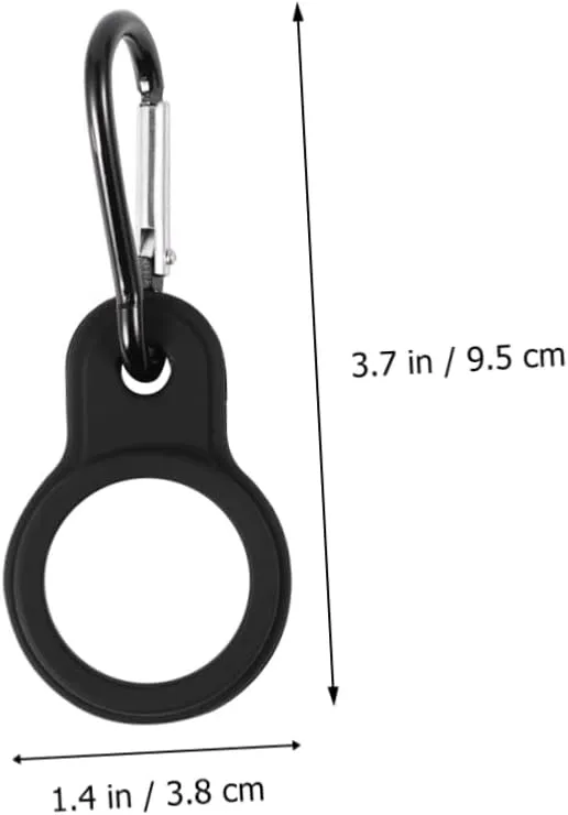 Kisangel Water Bottle Carrier Clip Durable Hanging Buckle for Outdoor Activities Portable Silicone Ring Kettle
