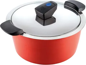 KUHN RIKON HOTPAN COMFORT Stainless Steel Induction Saucepan 2 Litre/18 cm Red