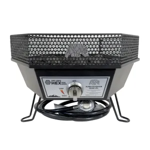 Kuma Off-Grid Hex Fire Bowl – Compact Propane Fire Pit with Carry Bag