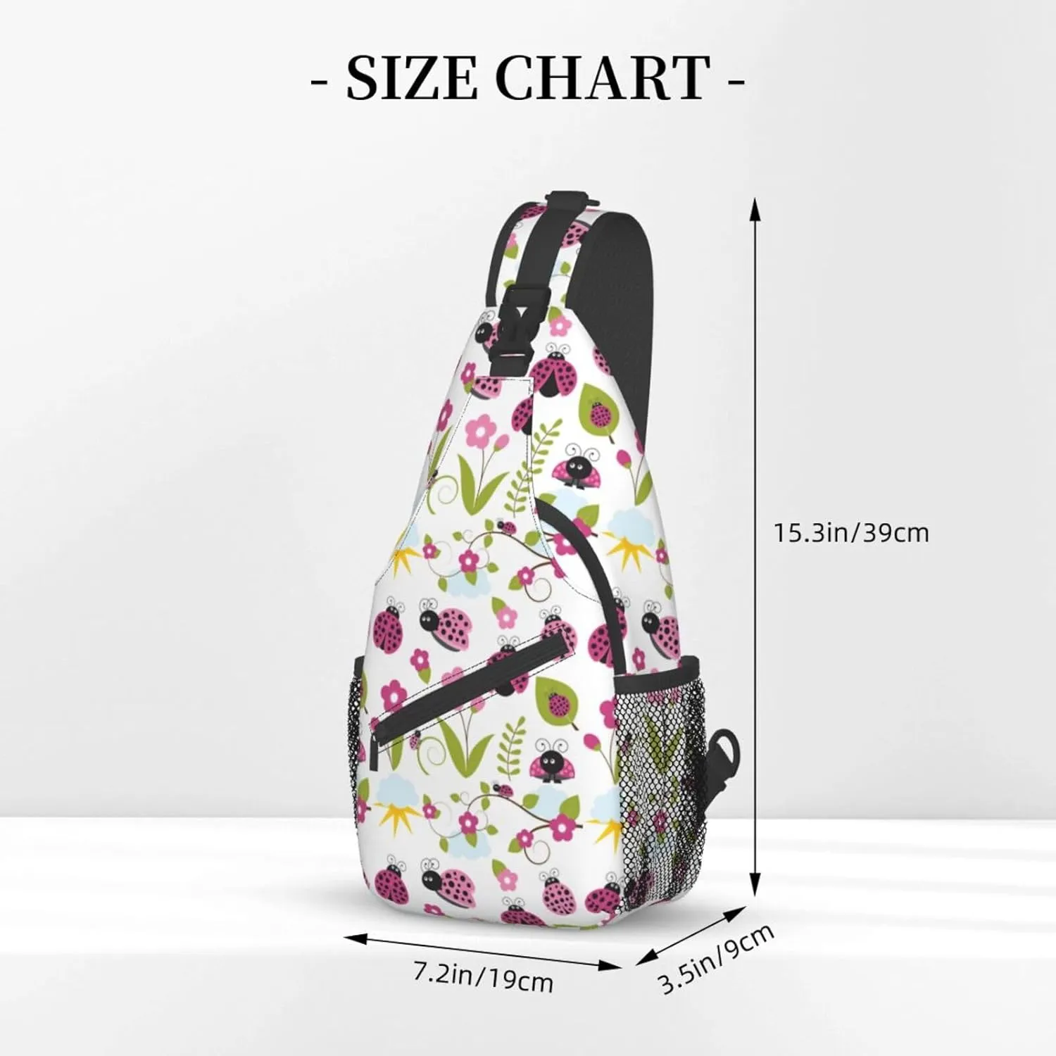 Ladybug Shoulder Bag Ladybird Sling Backpack Daypack Casual Backpack Hiking Bag Cute Backpack Bag