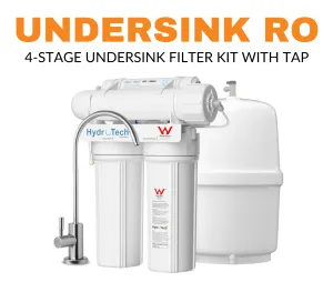 Land & Water 4-Stage 10" x 2.5" Hydrotech Reverse Osmosis Undersink Water Filtration System (285 LPD)
