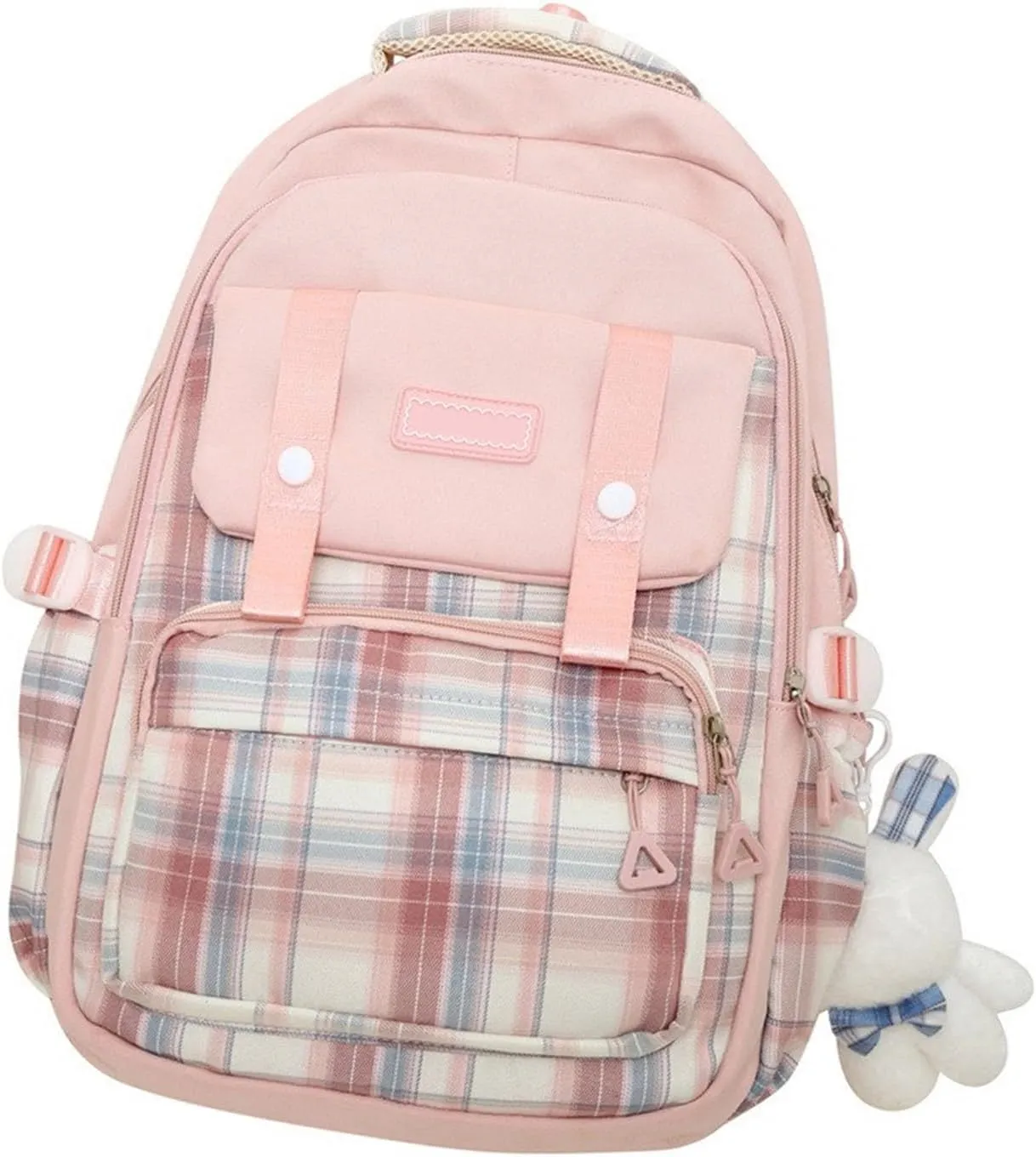 Large Capacity Backpack Casual Daypacks Student School Backpack Aesthetic Backpack Travel Bag for Teens Girls, Pk, as the pic show