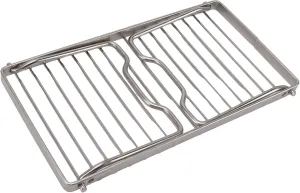 Large Folding Campfire Grill, Stainless Steel Grate Heavy Duty Portable Camping Grill Steel Over Fire Camp Gril for Outdoor Camping Cooking