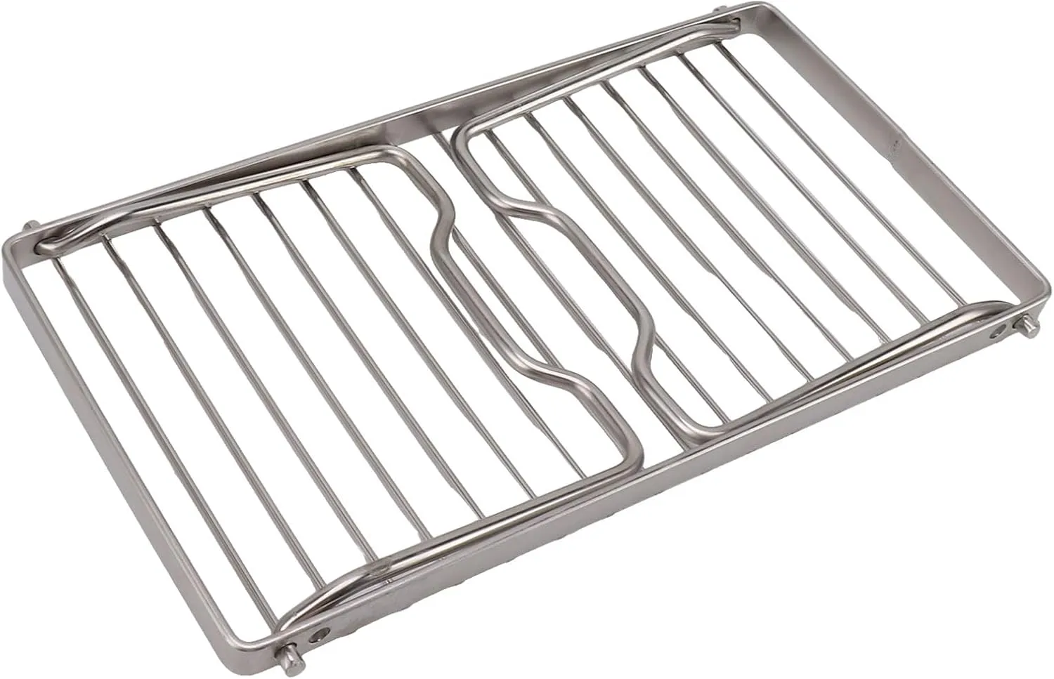 Large Folding Campfire Grill, Stainless Steel Grate Heavy Duty Portable Camping Grill Steel Over Fire Camp Gril for Outdoor Camping Cooking