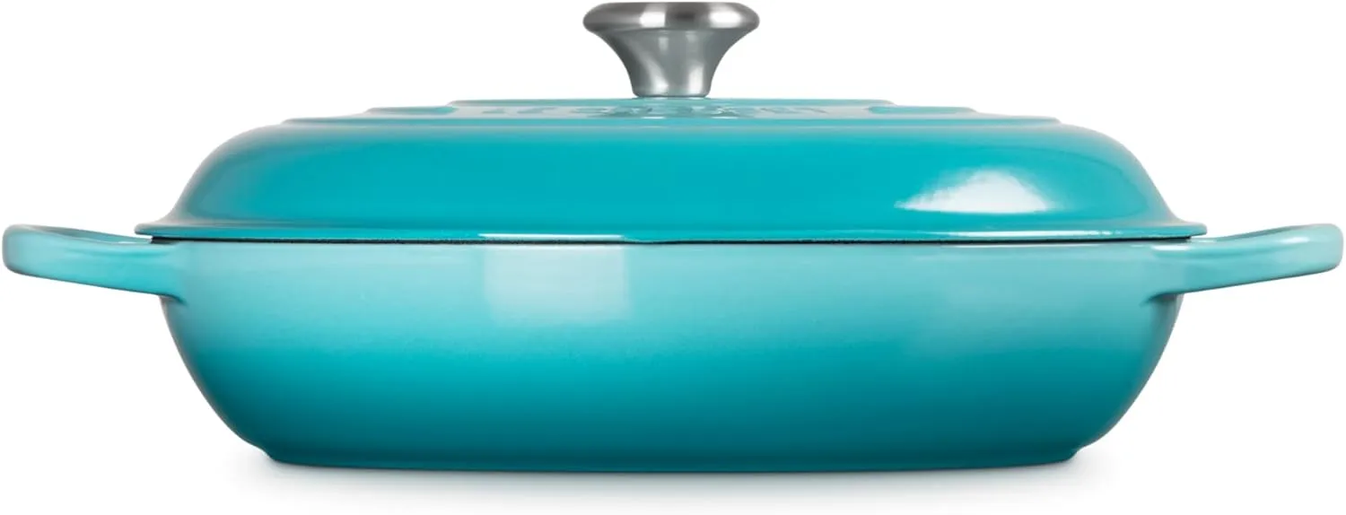 Le Creuset Enameled Cast Iron Signature Braiser, 5 qt. , Caribbean