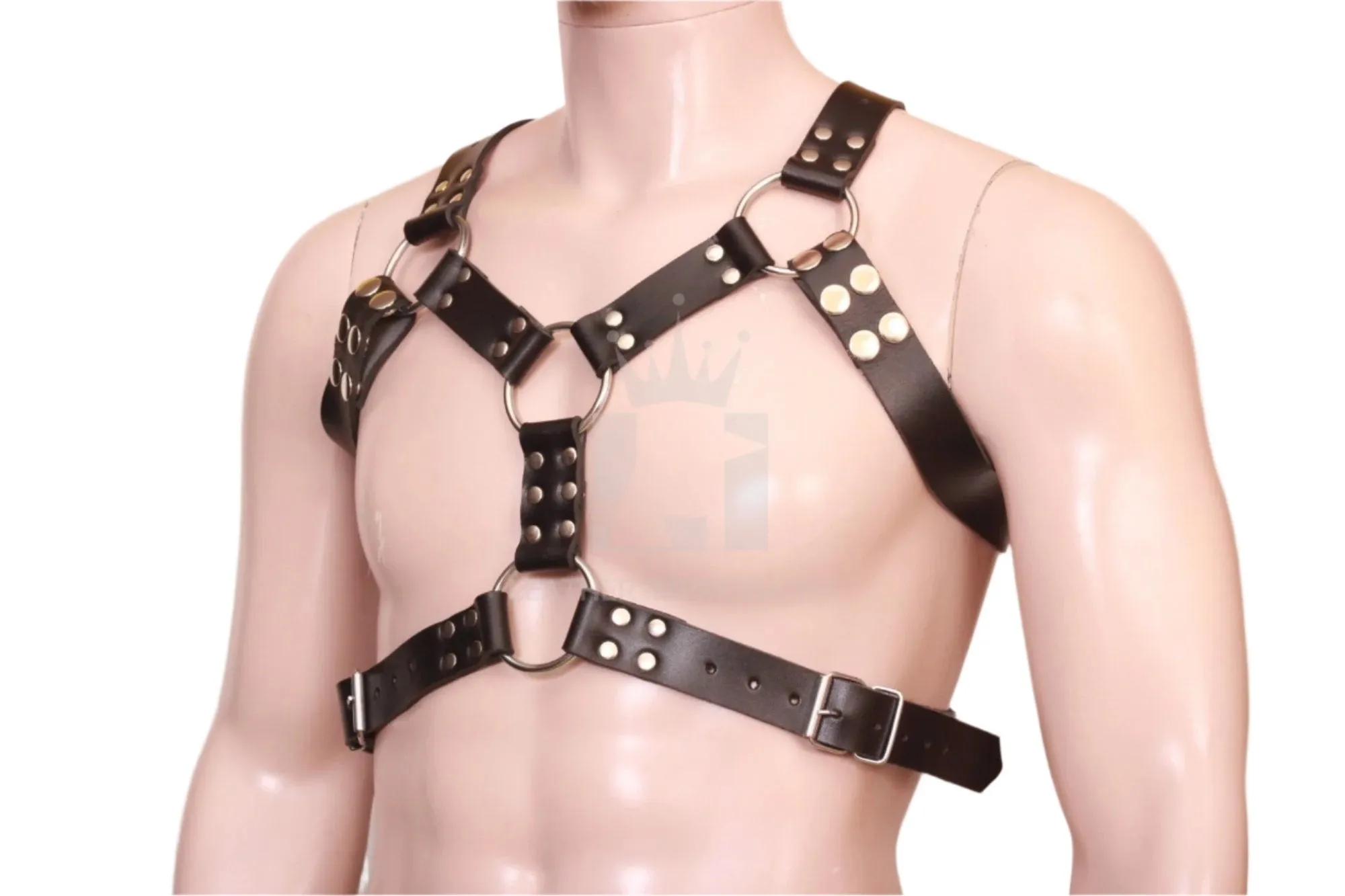 Leather Men’s Harness for Style & Control