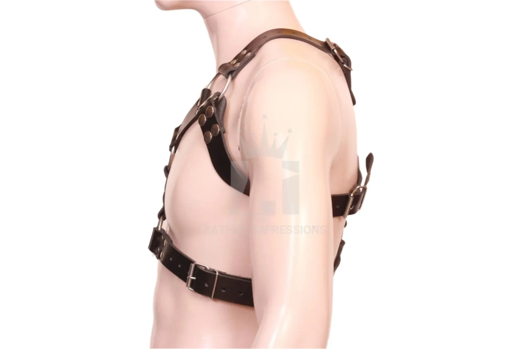 Leather Men’s Harness for Style & Control