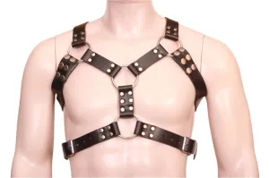 Leather Men’s Harness for Style & Control