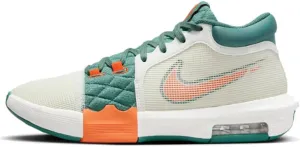 Lebron Witness 8 Basketball Shoes (FB2239-101, SAIL/BICOASTAL/Campfire Orange/) Size 7.5