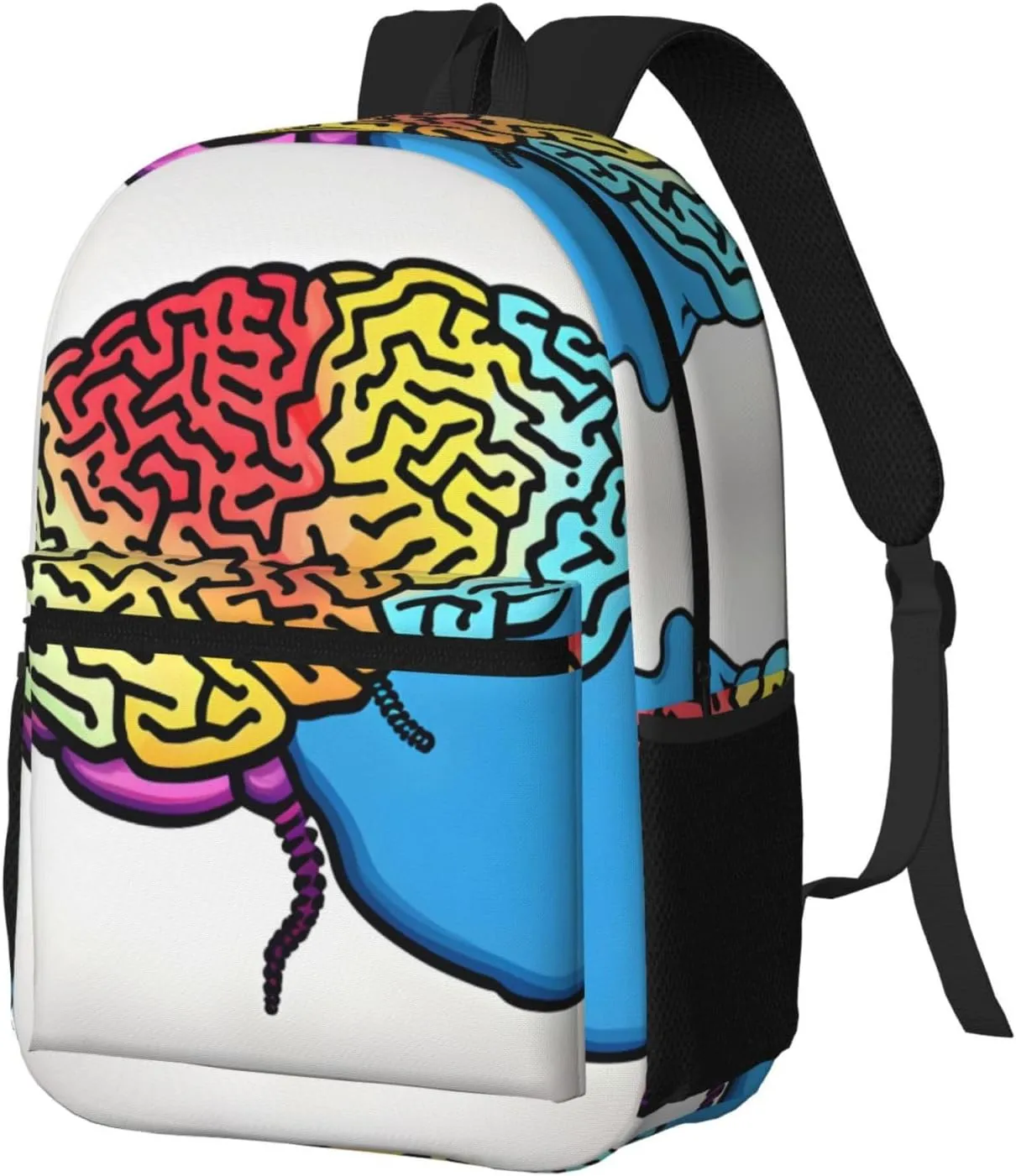 Left And Right Brain Travel Laptops Backpack For Women Men,Casual Work Bag 17inch Backpacks For Hiking Business