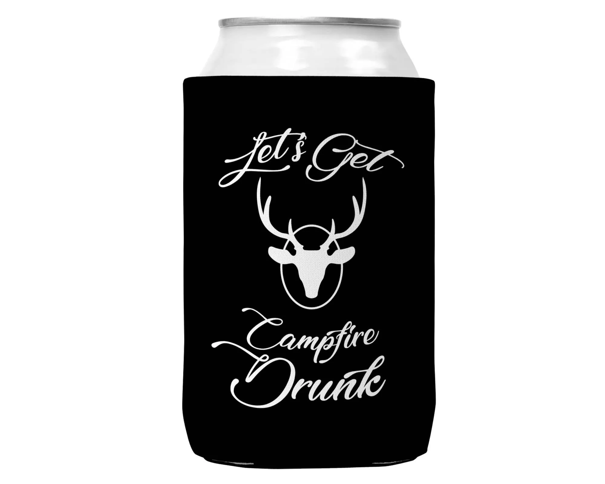 Let's Get Campfire Drunk Can Koozie Cooler for 12oz Cans