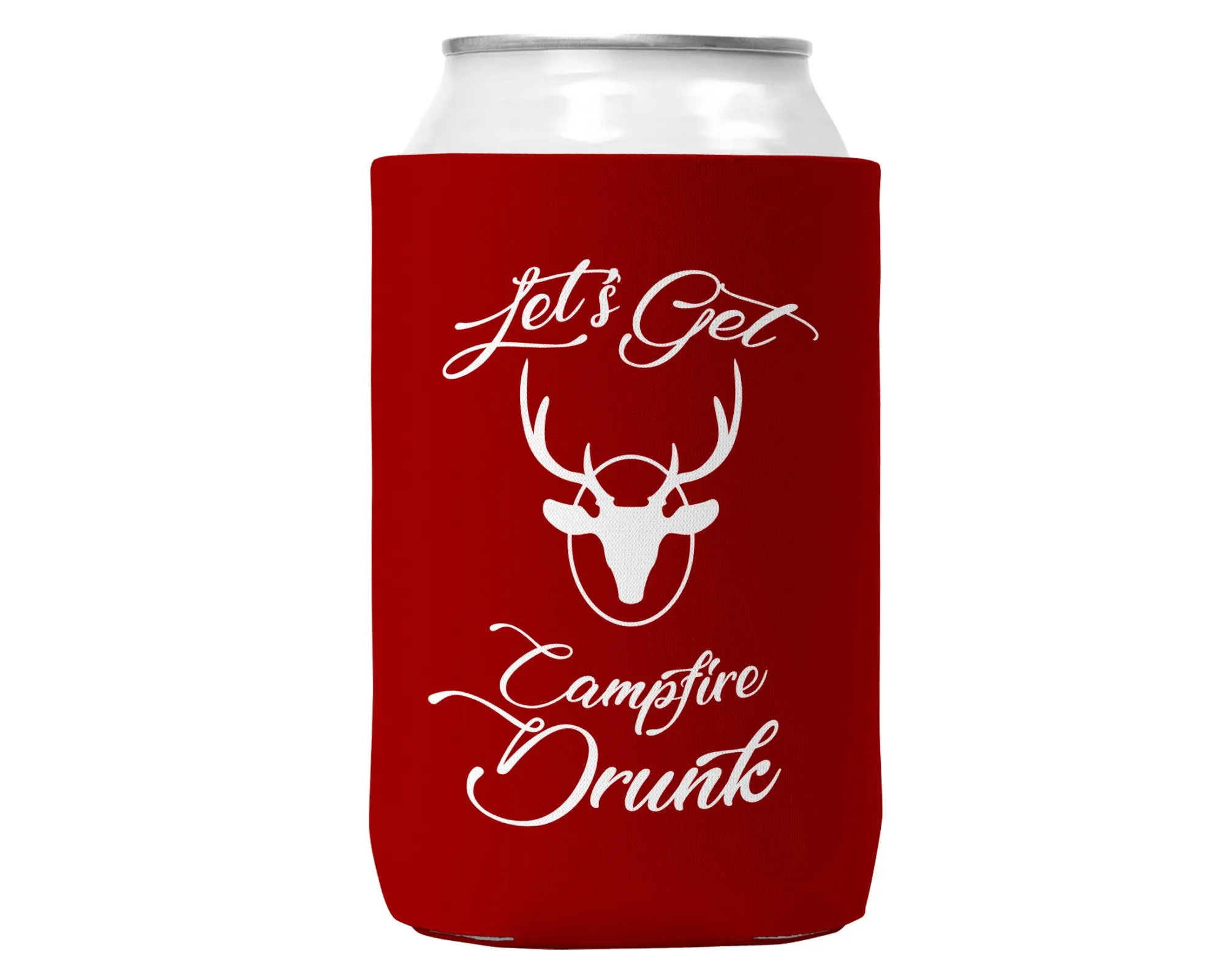 Let's Get Campfire Drunk Can Koozie Cooler for 12oz Cans