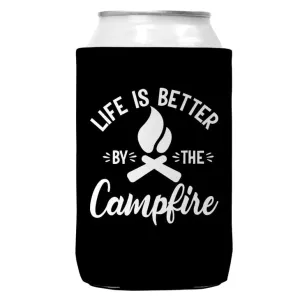 Life Is Better By The Campfire Regular Can Coozie Cooler