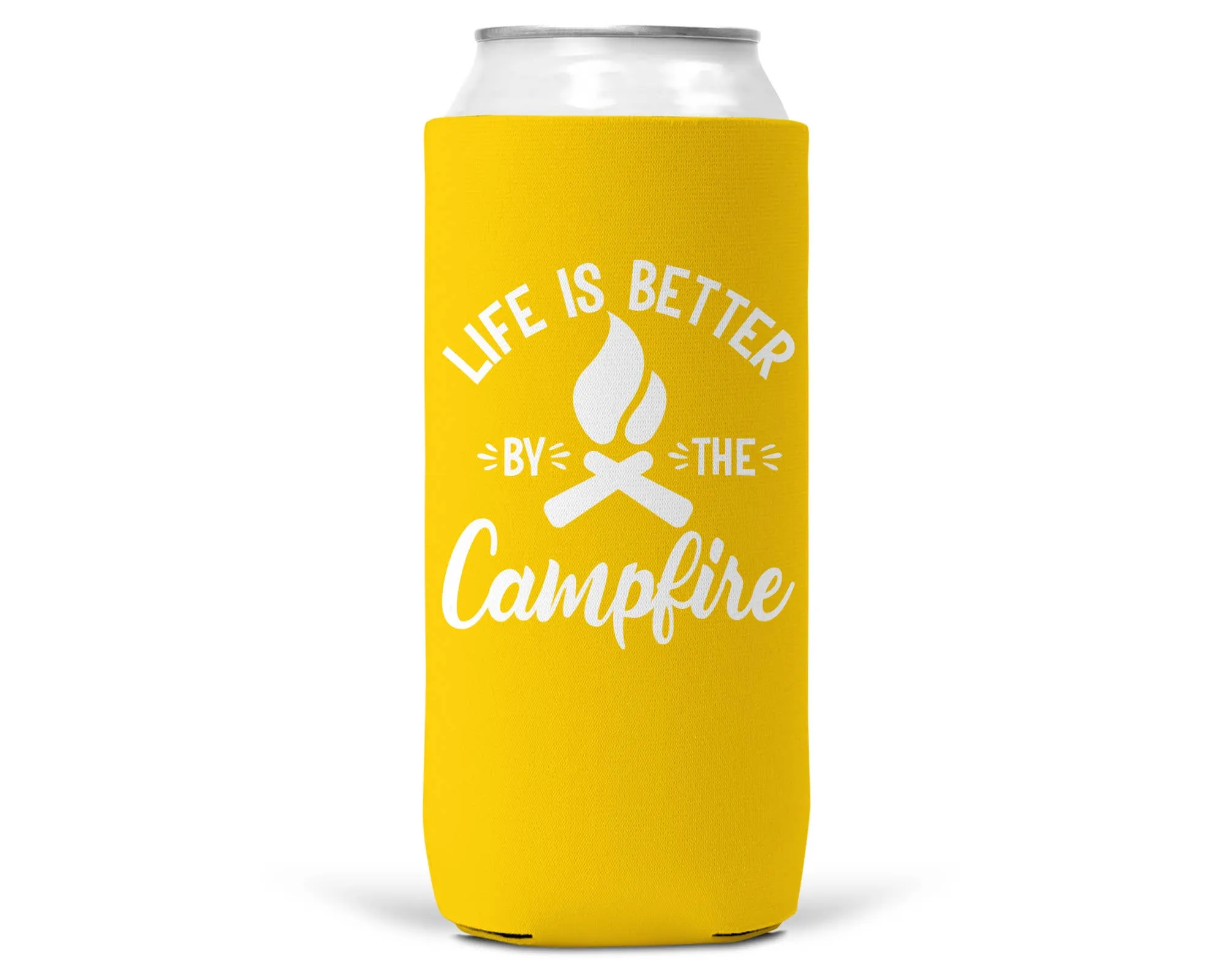 Life Is Better By The Campfire SLIM CAN Coozie/Cooler